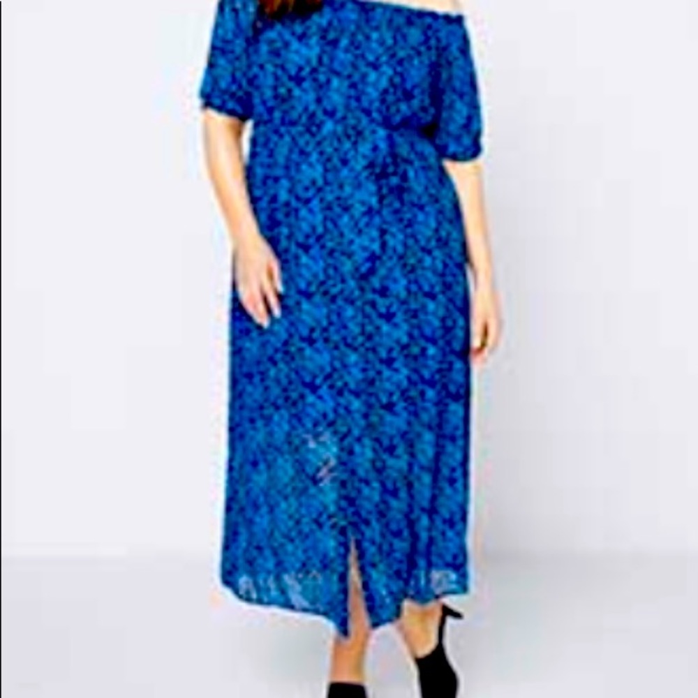 Penningtons Printed Off Shoulder Maxi Dress